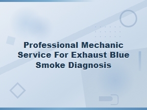 Professional Exhaust Blue Smoke Diagnosis and Repair Services